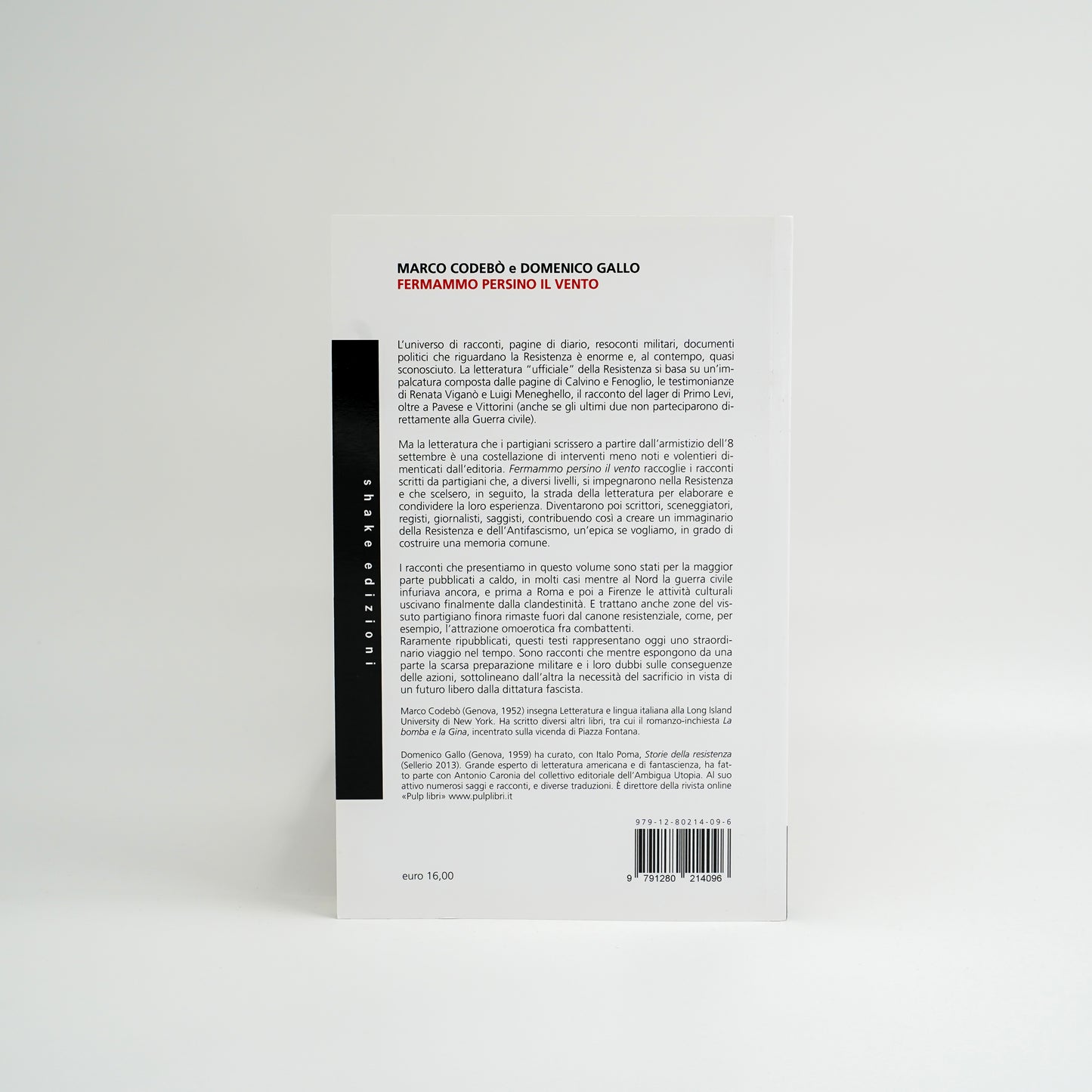 Fermammo persino il vento - racconti e letteratura di partigiani