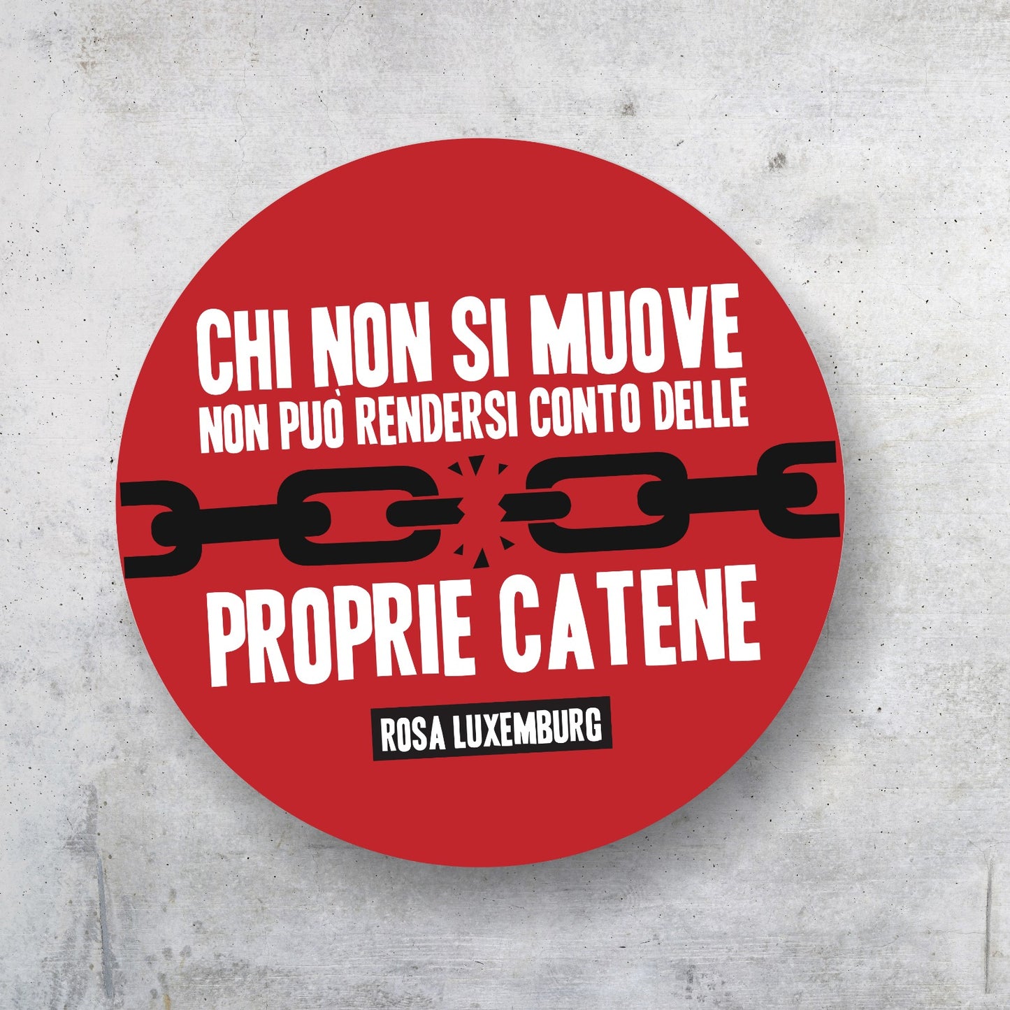 Spilletta Rosa Luxemburg - Chi non si muove non può rendersi conto delle proprie catene