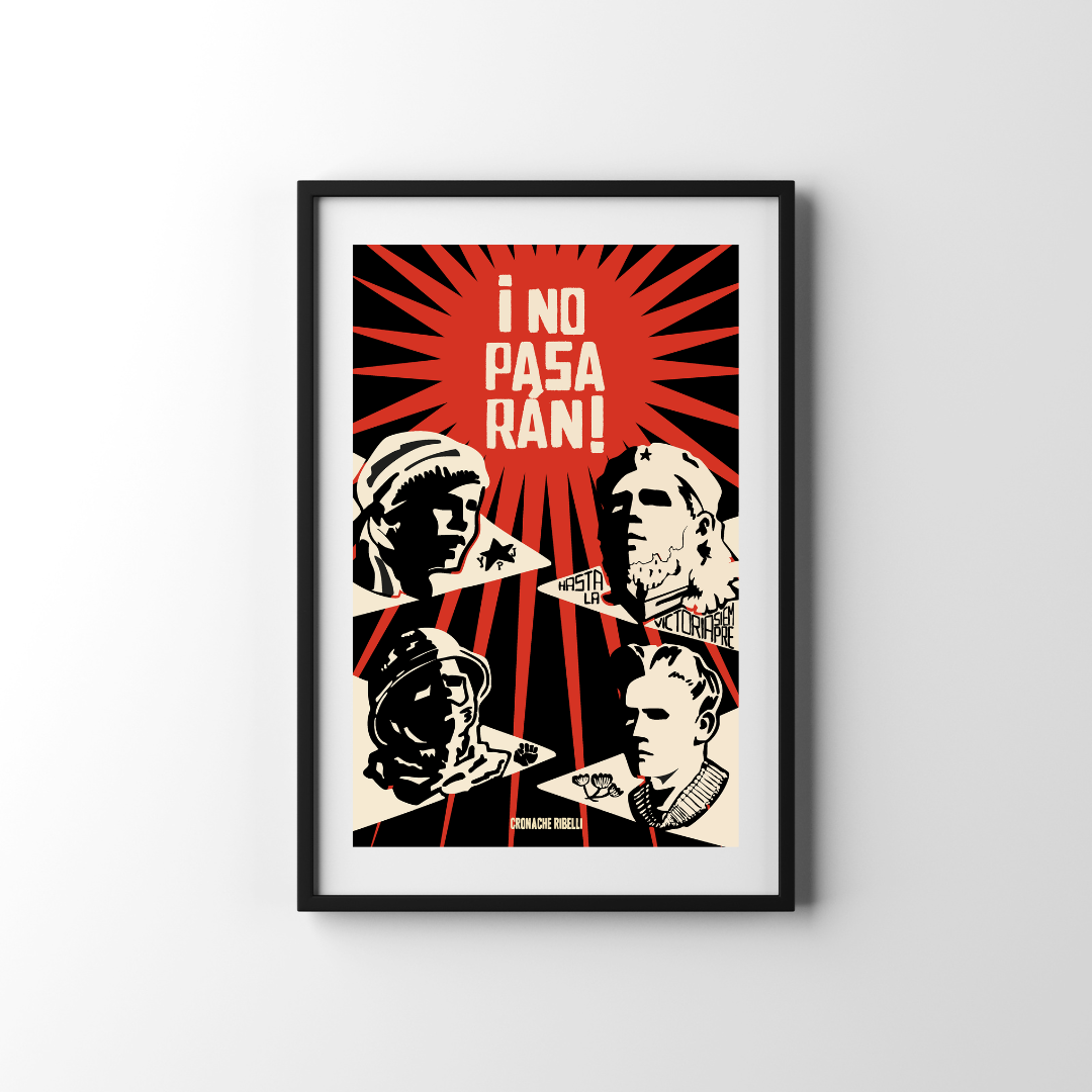 Poster ¡No pasarán! - Internazionalisti