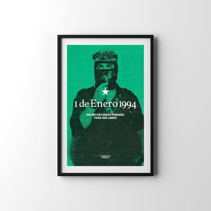 Poster 1 de Enero 1994 - Rivoluzione Zapatista