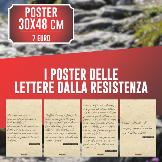 Poster lettere della Resistenza