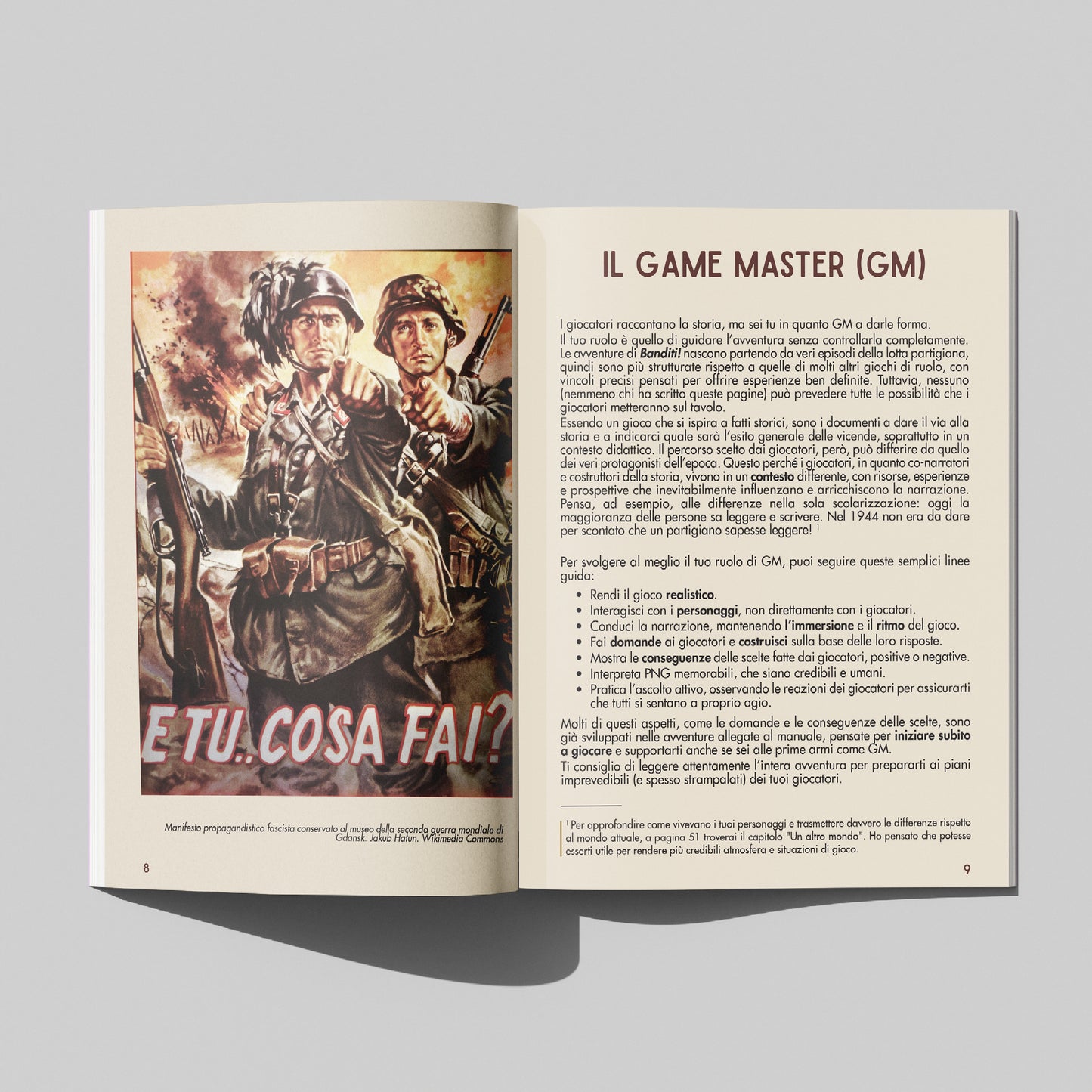 Banditi! - gioco di ruolo divulgativo sulla resistenza antifascista (manuale per il master)