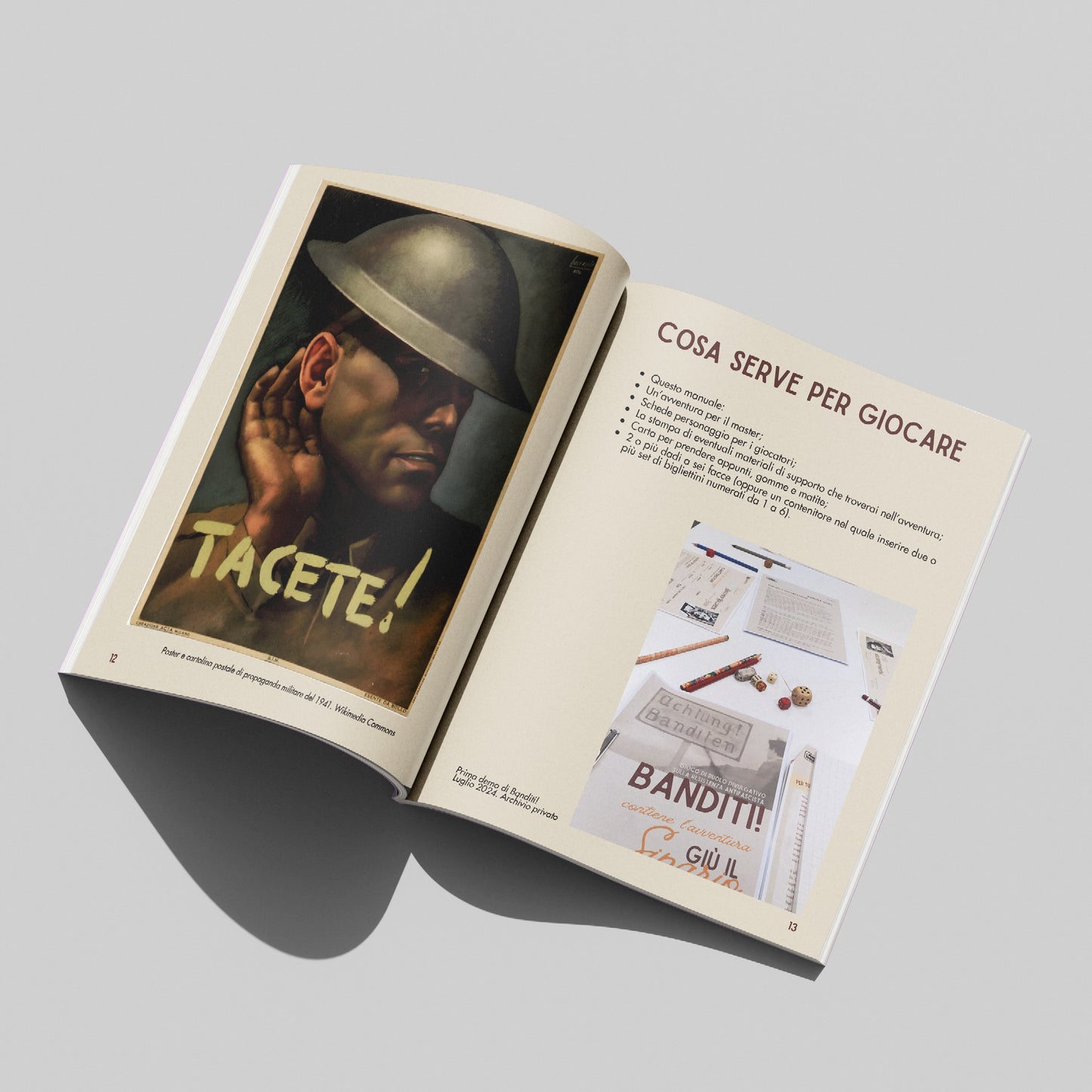 Banditi! - gioco di ruolo divulgativo sulla resistenza antifascista (manuale per il master)