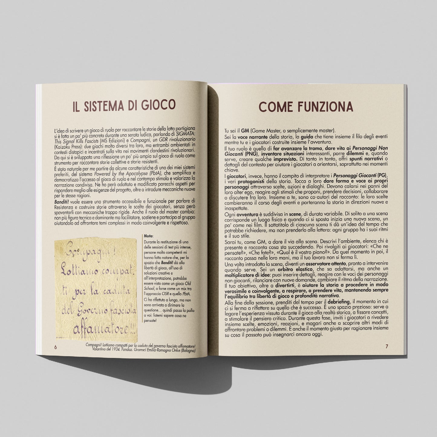 Banditi! - gioco di ruolo divulgativo sulla resistenza antifascista (manuale per il master)
