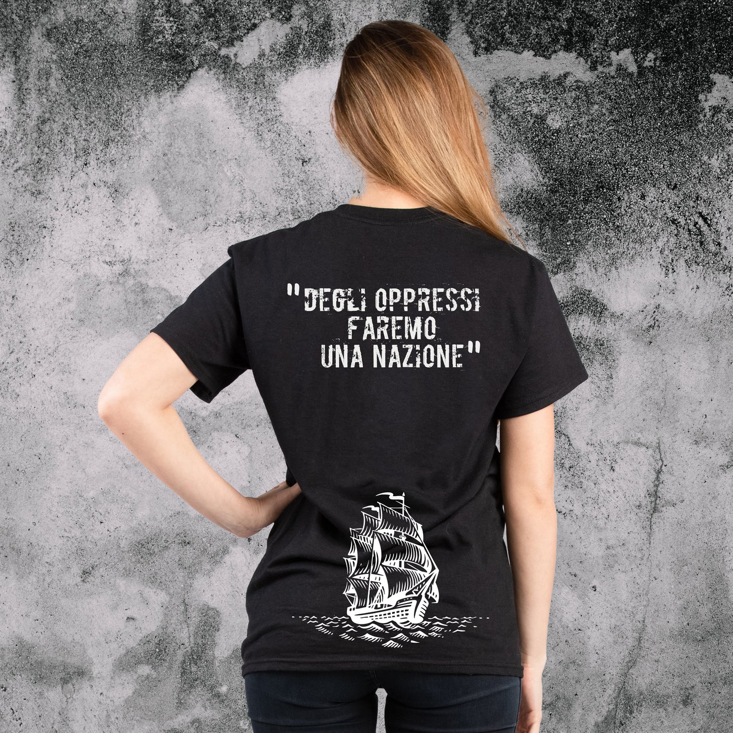 Maglietta "Degli oppressi faremo una nazione" + "Costruiremo il mondo che verrà"