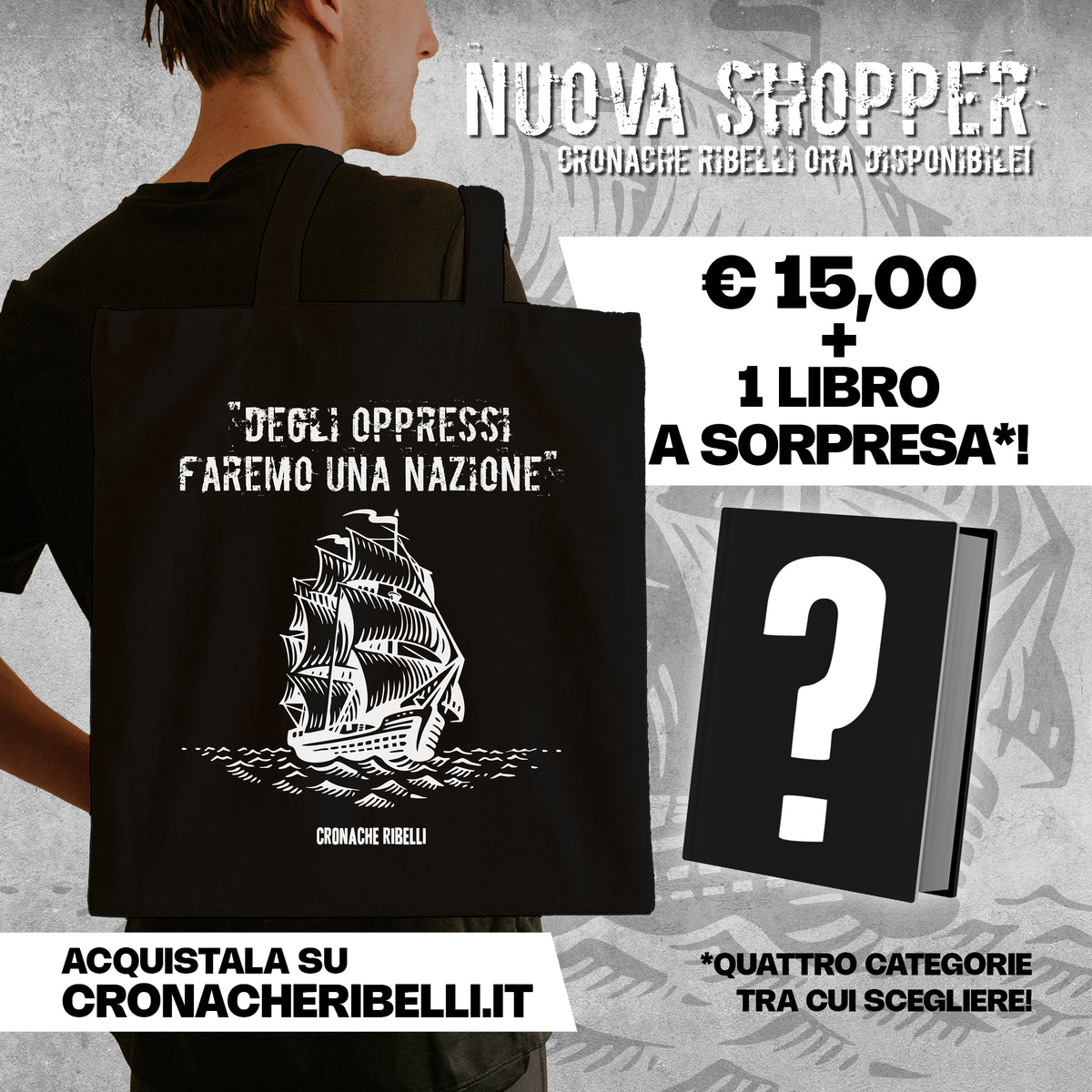 Shopper Cronache Ribelli + libro a sorpresa