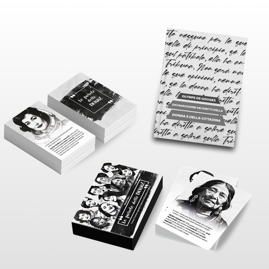 Le parole delle donne gioco da tavolo + Dichiarazione della donna e della cittadina