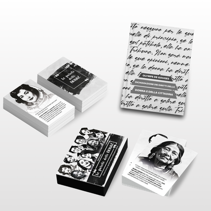 Le parole delle donne gioco da tavolo + Dichiarazione della donna e della cittadina