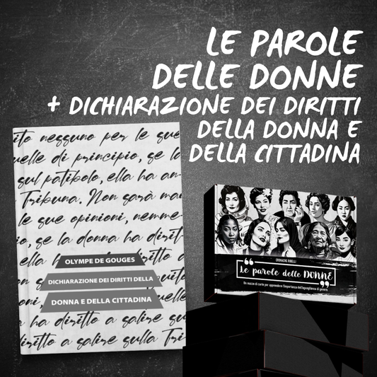 Le parole delle donne gioco da tavolo + Dichiarazione della donna e della cittadina